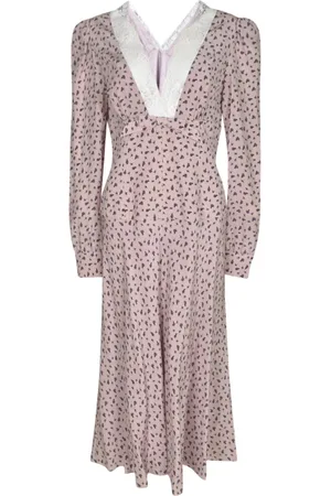 Alessandra Rich Kjole, Dame, Lilla, M, Lilla Elegante Kjoler Kollektion