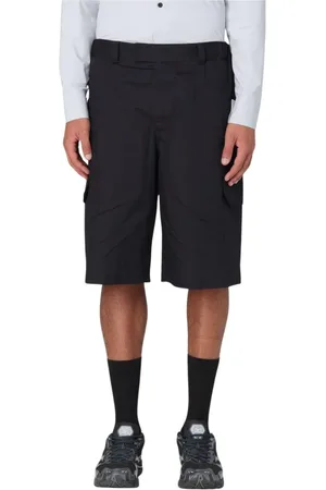 GR10K Shorts, Herre, Sort, L, Nylon, MultiPocket Afslappede Fit Cargo Shorts