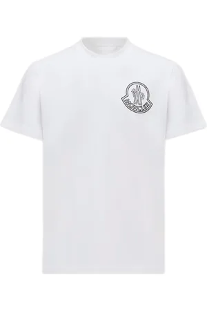 Moncler Top, Herre, Hvid, XL, Bomuld, Hvide bomuldstrøjer og poloer
