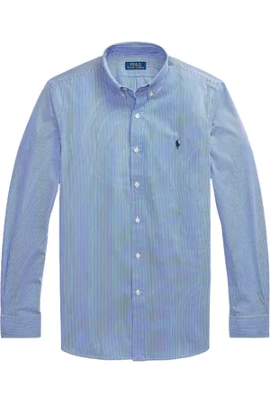 Ralph Lauren Skjorte, Herre, Blå, M, Bomuld, Blå Casual Skjorte Hæv Stil