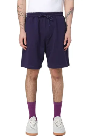 Msgm Shorts, Herre, Blå, M, Uld, Sort Snørebukser