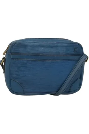LOUIS VUITTON Pre-owned, Dame, Blå, ONE SIZE, Uld, Pre-owned Laeder louis-vuitton-tasker