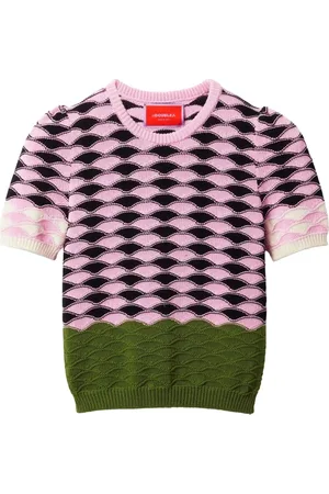La DoubleJ Strik, Dame, Flerfarvet, L, Stribet Jersey Kjole