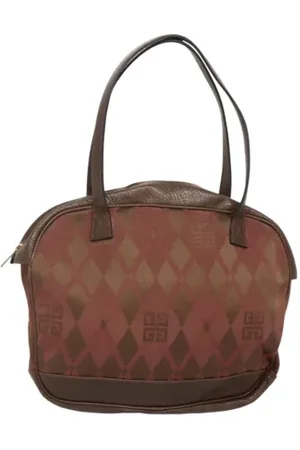 Givenchy Pre-owned, Dame, Brun, ONE SIZE, Uld, Pre-owned canvas håndtasker
