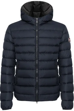 Colmar Jakke, Herre, Blå, 5XL, Uld, Sporty Dunjakke med Fastmonteret Hætte