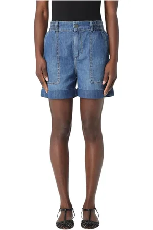 Liu Jo Shorts, Dame, Blå, W28, Uld, Stilfulde Denim Shorts til Kvinder
