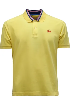 La Martina Top, Herre, Gul, S, Afslappet Skjorte Model Bmp021