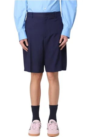 Msgm Shorts, Herre, Blå, L, Uld, Stilfulde Blå Casual Shorts