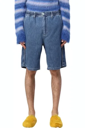 Marni Shorts, Herre, Blå, W30, Uld, Stilfulde Denim Shorts
