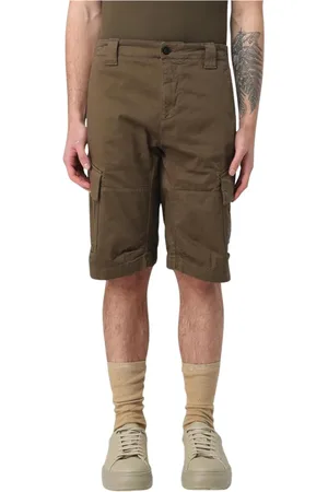 C.P. Company Shorts, Herre, Grøn, XL, Khaki Cargo Shorts med Lommer