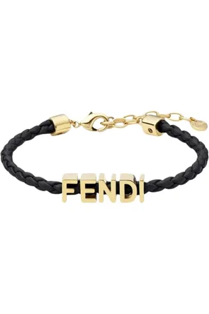 Fendi Tilbehør, Dame, Sort, ONE SIZE, Uld, Sort Juvel Armbånd