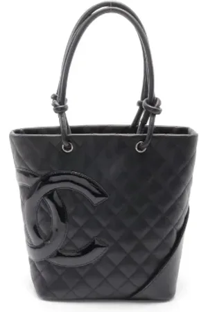 CHANEL Pre-owned, Dame, Sort, ONE SIZE, Tyl, Pre-owned Laeder totes