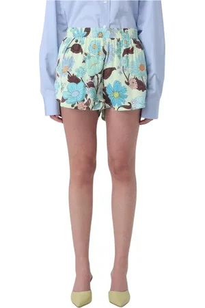 Stella McCartney Shorts, Dame, Flerfarvet, XS, Blomstret Elastisk Talje Shorts