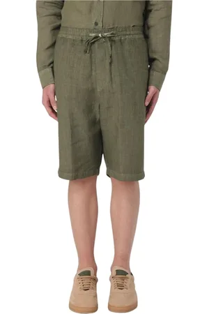120% Lino Shorts, Herre, Grøn, XL, Linned, Kaffe Linned Afslappet Pasform Shorts