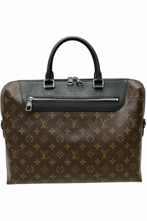 LOUIS VUITTON Pre-owned, Herre, Brun, ONE SIZE, Uld, Pre-owned canvas håndtasker