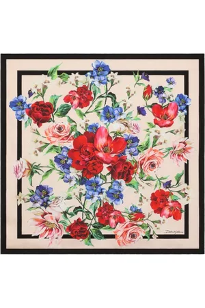 Dolce & Gabbana Tilbehør, Dame, Flerfarvet, ONE SIZE, Elegant Silk Scarf Collection