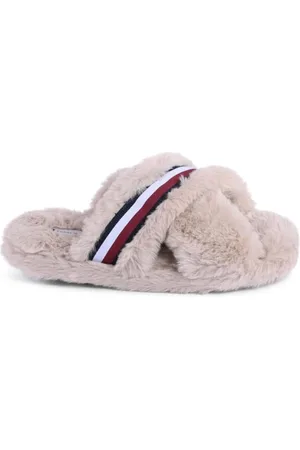 Tommy Hilfiger Sko, Dame, , 39 1/2 EU, Faux Fur, Fluffy Faux Fur Slippers
