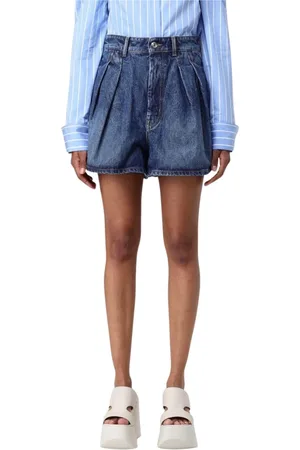 Sportmax Shorts, Dame, Blå, XS, Denim, Elegant Denim Shorts