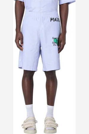 BARROW Shorts, Herre, Blå, M, Bomuld, Grafisk Print Bomuldsshorts