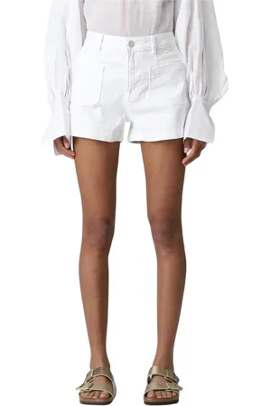 Frame Shorts, Dame, Hvid, W25, Denim, HighWaisted Denim Shorts i Hvid
