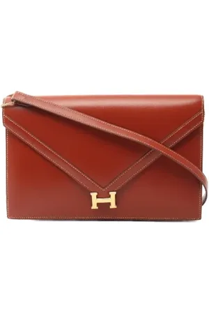 Hermès Pre-owned, Dame, Brun, ONE SIZE, Uld, Pre-owned Laeder skuldertasker