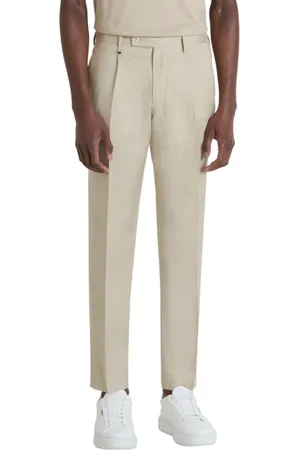 Antony Morato Bukser, Herre, , XL, Linned, Regular Fit Linnedblandingsbukser i Sand