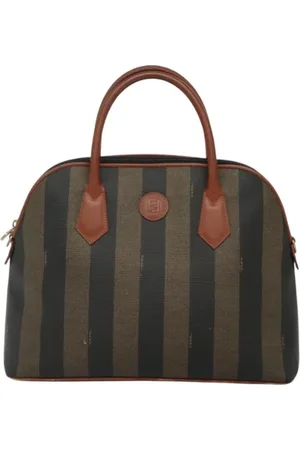 Fendi Pre-owned, Dame, Brun, ONE SIZE, Tyl, Pre-owned Canvas fendi-tasker