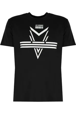 Les Hommes Top, Herre, Sort, XL, Bomuld, Darts T-shirt med rund hals