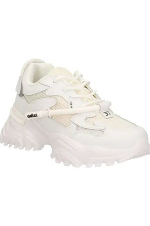 GAËLLE Sko, Dame, Hvid, 36 EU, Uld, Hvide Sneakers Elegante og alsidige