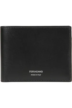Salvatore Ferragamo Tilbehør, Herre, Sort, ONE SIZE, Uld, Stilfuldt læderpung til mænd
