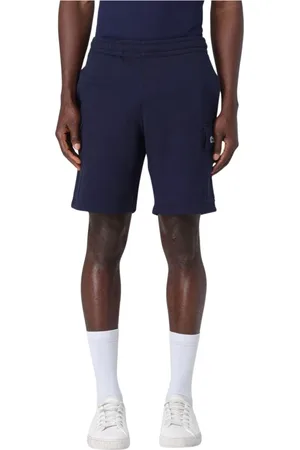 Lacoste Shorts, Herre, Blå, S, Uld, Stilfulde Blå Cargo Shorts med Lommer