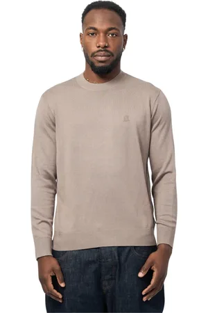 Armani Exchange Strik, Herre, Brun, S, Bomuld, Brun Sweater Langærmet Bomuld Silke