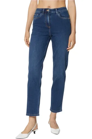 Silvian Heach Jeans, Dame, Blå, W25, Bomuld, Blå jeans med lige snit