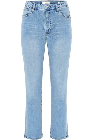 Frame Jeans, Dame, Blå, W26, Denim, Blå Vasket Denim Jeans