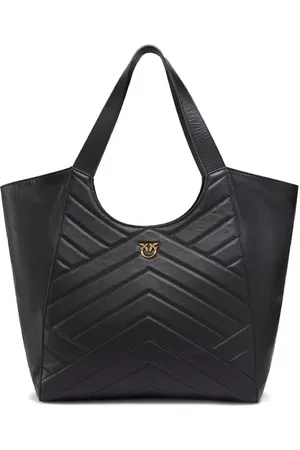 Pinko Taske, Dame, Sort, ONE SIZE, Uld, Læder Skuldertaske i Pink