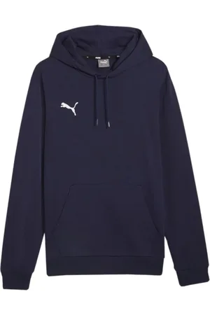 PUMA Sweathshirts & Hoodies, Herre, Blå, L, Bomuld, Afslappet Hættetrøje Sweatshirt