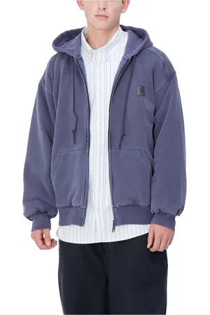 Carhartt Sweathshirts & Hoodies, Herre, Blå, M, Bomuld, Hooded Vista Jacket Aura