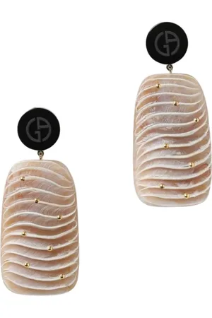 Giorgio Armani Tilbehør, Dame, , ONE SIZE, Uld, Bølge Guld Øreringe Elegant Moderne Stil