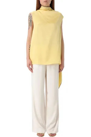 Stella McCartney Top, Dame, Gul, M, Gul Silkeærmetop uden ærmer