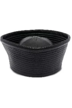 Jean Paul Gaultier Tilbehør, unisex, Sort, 58 CM, Læder, Læder Sømandshat