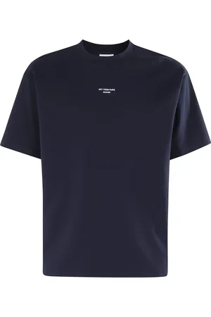 Drôle de Monsieur Top, Herre, Blå, M, Bomuld, Klassisk Slogan T-shirt