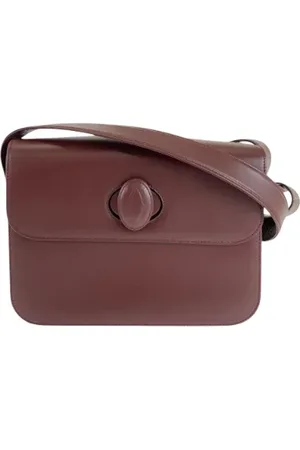 Cartier Pre-owned, Dame, Brun, ONE SIZE, Uld, Pre-owned Laeder crossbody-tasker