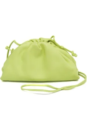 Bottega Veneta Pre-owned, Dame, Grøn, ONE SIZE, Uld, Pre-owned Laeder pouches