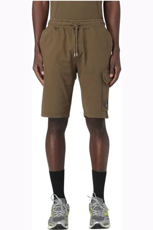 C.P. Company Shorts, Herre, Grøn, XS, Blå Cargo Shorts med Lommedetalje