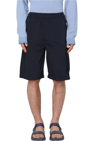C.P. Company Shorts, Herre, Blå, L, Uld, Nylon Cargo Shorts Grøn Stilfuld Alsidig