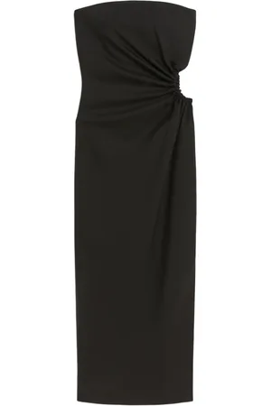Max Mara Kjole, Dame, Sort, 2XS, Uld, Sort Uldblandings Asymmetrisk Kjole