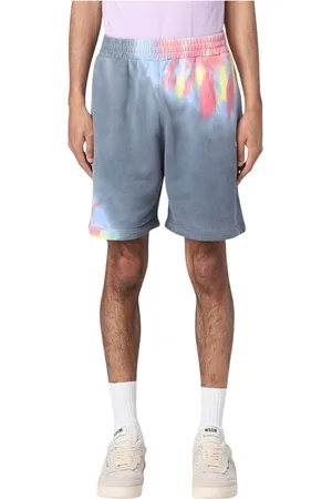 Msgm Shorts, Herre, Flerfarvet, M, Tyl, Multifarvet Casual Style Shorts