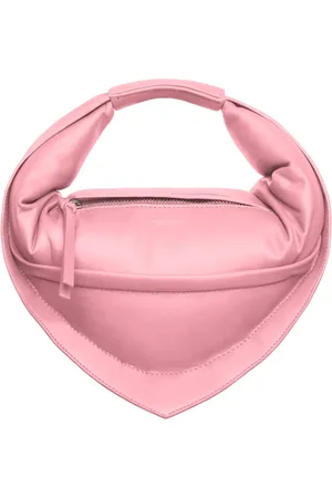 Federico Cina Taske, Dame, Lyserød, ONE SIZE, Bomuld, Rosa Lammskind Taske med Forstærket Håndtag