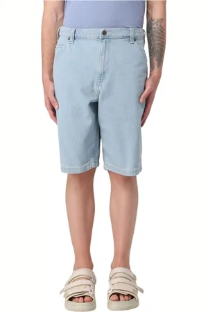 Dickies Shorts, Herre, Blå, W30, Denim, Stone Washed Relaxed Fit Denim Shorts