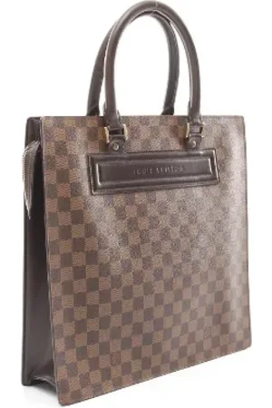LOUIS VUITTON Pre-owned, Dame, Brun, ONE SIZE, Tyl, Pre-owned Canvas totes